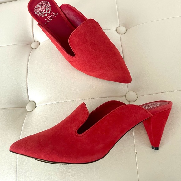 Vince Camuto red mules - Picture 2 of 8